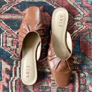 Able Margaret Leather Mule, Size 8